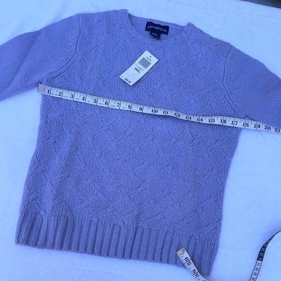 Charter Club Womens Wool Angora Cable Knit Sweater Vintage Size Small - Picture 7 of 11